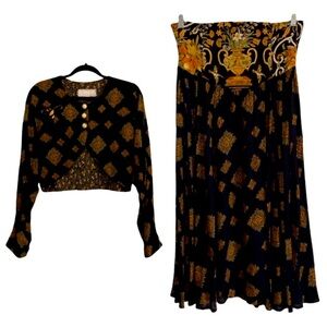 Platinum Vintage Skirt & Jacket Set